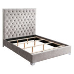 Addison Velvet Upholstered Tufted Low Profile Bed | Artisanelm