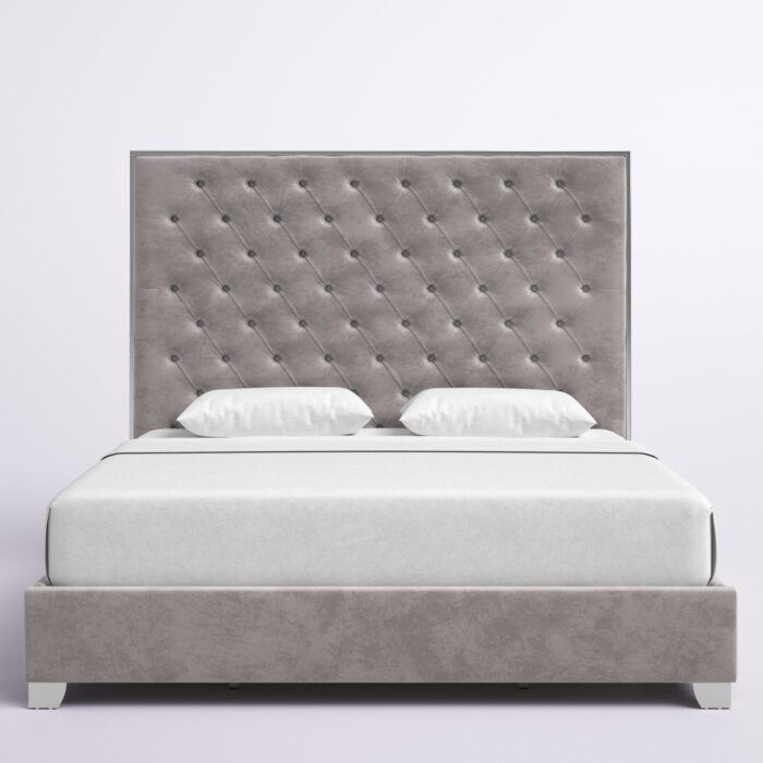 Addison Velvet Upholstered Tufted Low Profile Bed | Artisanelm