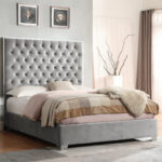 Addison Velvet Upholstered Tufted Low Profile Bed | Artisanelm