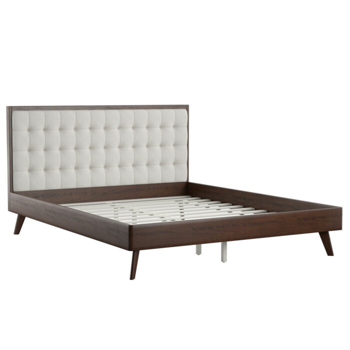 Mateo Upholstered Solid Wood Platform Bed | Artisanelm