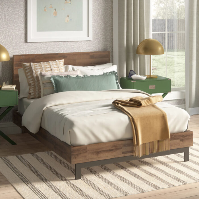 Alexis Solid Wood Platform Bed | Artisanelm