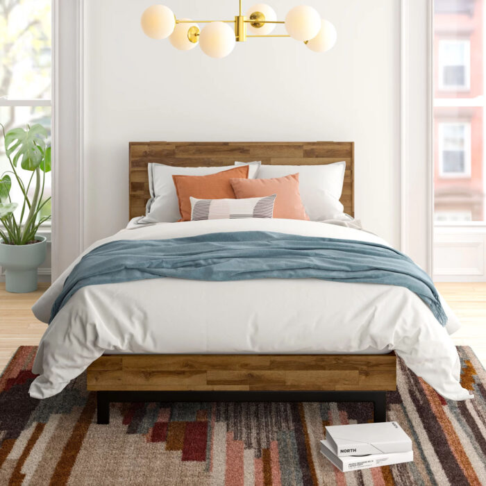 Alexis Solid Wood Platform Bed | Artisanelm