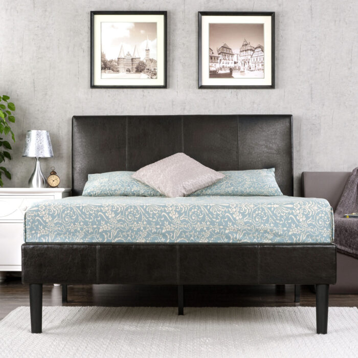 Beth Faux Leather Upholstered Platform Bed | Artisanelm