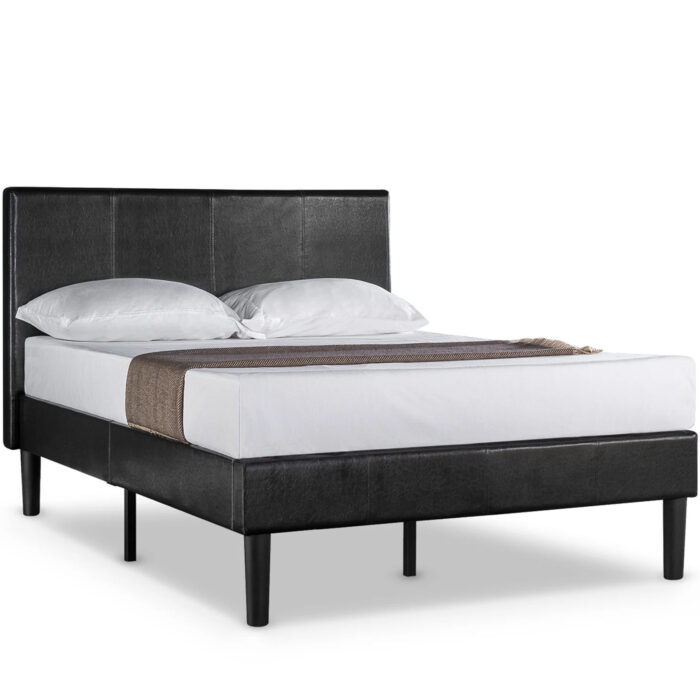 Beth Faux Leather Upholstered Platform Bed | Artisanelm