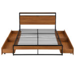 Cambridge USB Metal Platform Bed Frame with Storage | Artisanelm