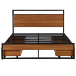 Cambridge USB Metal Platform Bed Frame with Storage | Artisanelm