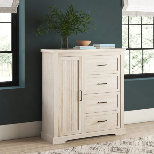 Florian 4 Drawer Dresser | White Birch | Artisanelm