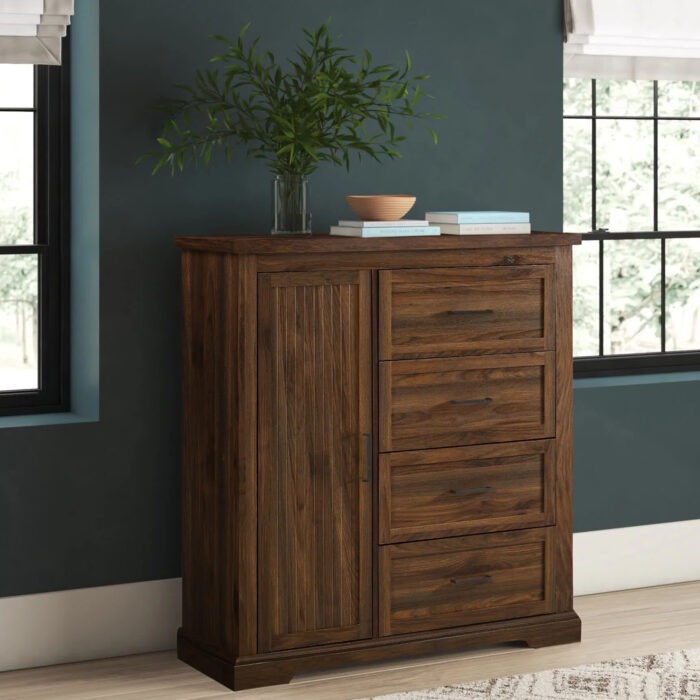 Florian 4 Drawer Dresser | Dark Walnut | Artisanelm