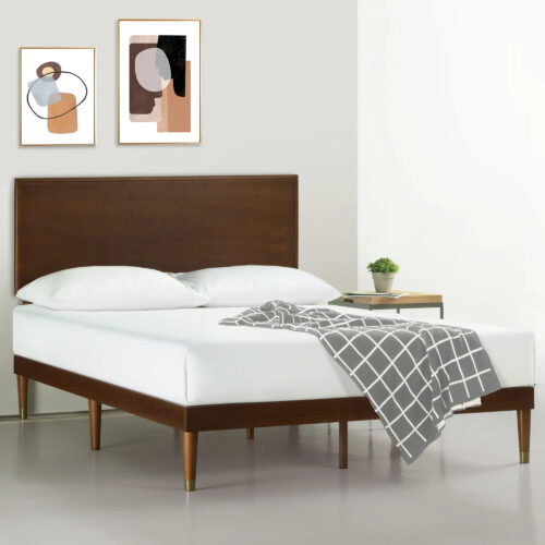 Sierra Solid Wood Panel Platform Bed | Artisanelm