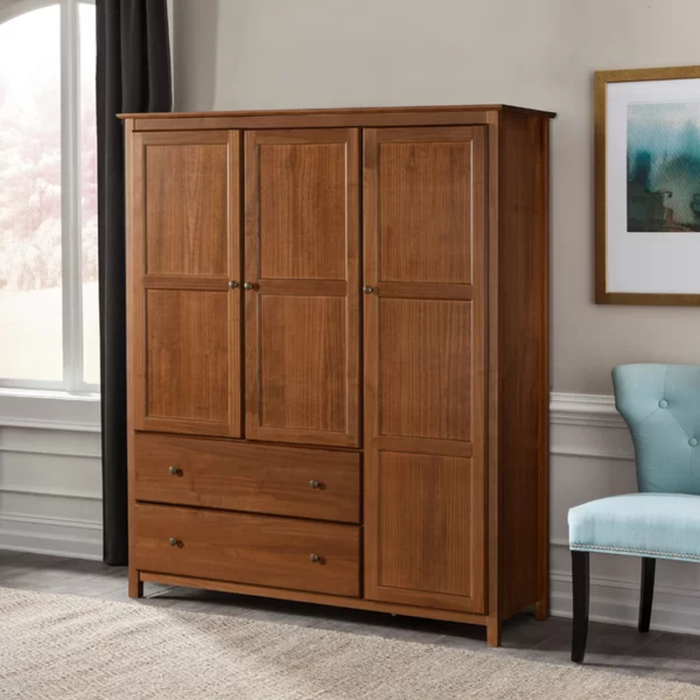 Lawrence Solid Wood Wardrobe Armoire