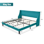 Avatar Wingback Upholstered Platform Bed