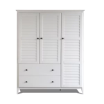 Ambler Modern Large Solid Wood Armoire Wardrobe