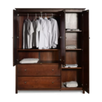 Lawrence Solid Wood Wardrobe Armoire