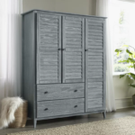 Ambler Modern Large Solid Wood Armoire Wardrobe