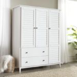 Ambler Modern Large Solid Wood Armoire Wardrobe