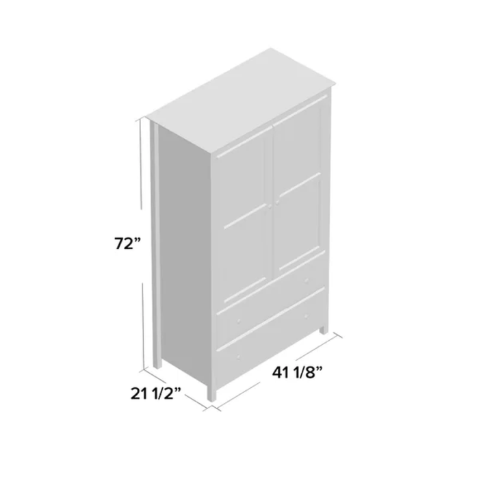 Joanna Solid Wood Wardrobe Armoire