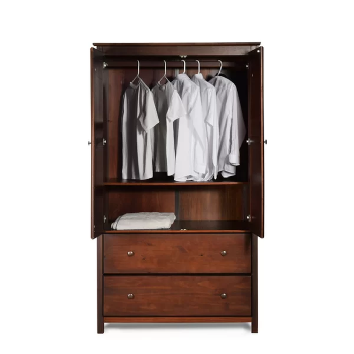 Joanna Solid Wood Wardrobe Armoire