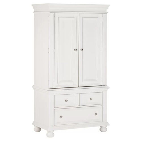 Wearstler Solid Wood Wardrobe Armoire - Artisanelm