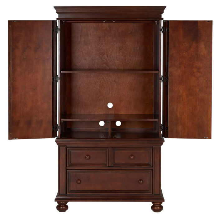 Wearstler Solid Wood Wardrobe Armoire - Artisanelm