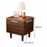 Artisan Elm – Aurora Walnut Mid-Century Nightstand - Image 4