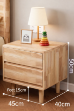 Artisan Elm – Solis Natural Oak Nightstand - Image 4