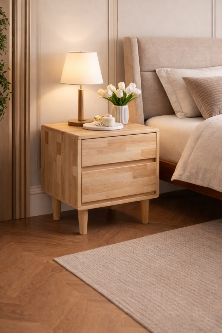 Artisan Elm – Solis Natural Oak Nightstand