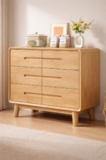 Artisan Elm – Natural Wood 6-Drawer Dresser