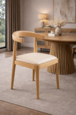 Artisan Elm – Luma Upholstered Oak Dining Chair