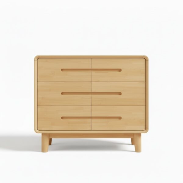 Rowan Natural Solid Wood 6-Drawer Dresser - Artisan Elm