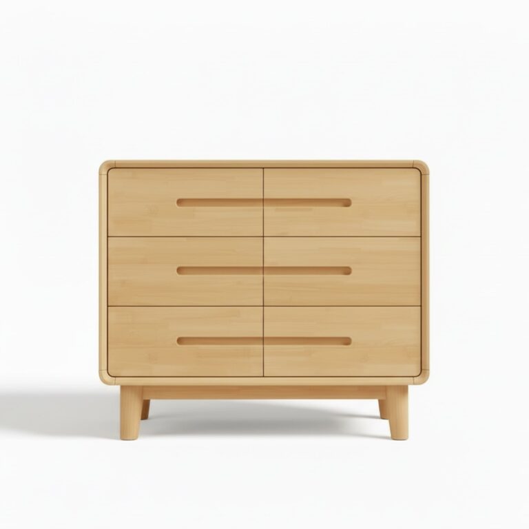 Rowan Natural Solid Wood 6-Drawer Dresser - Artisan Elm