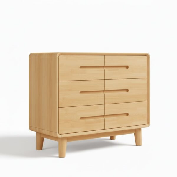 Rowan Natural Solid Wood 6-Drawer Dresser - Artisan Elm
